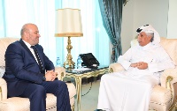 وزير الدولة للشؤون الخارجية يجتمع مع سفير الجمهورية السورية