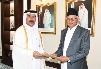 Secretary-General of the Foreign Ministry Receives Copy of Credentials of Ambassador of Nepal