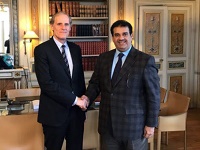 French Foreign Ministry Secretary-General Meets Qatari Ambassador