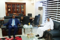 وزير الاستثمار السوداني يجتمع مع سفير دولة قطر 