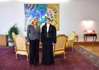 President of Croatia Meets Qatar's Ambassador
