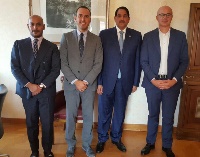 رئيس لجنة الشؤون الخارجية بمجلس النواب الإيطالي يجتمع مع سفير قطر