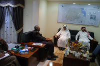 وزير الموارد المائية السوداني يجتمع مع سفير قطر 