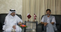 وزير الداخلية النيبالي يجتمع مع سفير قطر