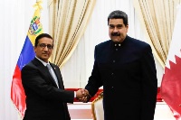 رئيس جمهورية فنزويلا يستقبل سفير دولة قطر