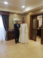 وزير الزراعة والبيئة الأردني يجتمع مع سفير دولة قطر 
