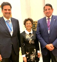 المديرة العامة للمنظمة الدولية لقانون التنمية تجتمع مع سفير دولة قطر لدى إيطاليا