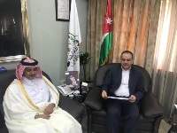 وزيرا المياه والزراعة في الأردن يجتمعان مع سفير قطر