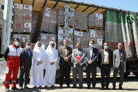 وصول الشحنة الثالثة من المساعدات الطبية المقدمة من دولة قطر لإيران
