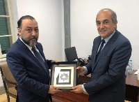 President of the Cypriot Parliament Meets Qatar's Ambassador