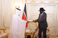 HH the Amir Sends Written Message to President of South Sudan