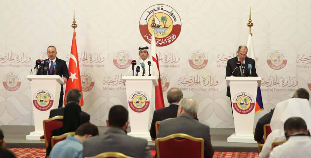 قطر وتركيا وروسيا تؤكد على ضرورة المحافظة على سيادة سوريا ووحدة أراضيها