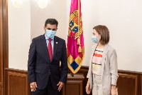 رئيسة جمهورية مولدوفا تستقبل القائم بالأعمال القطري