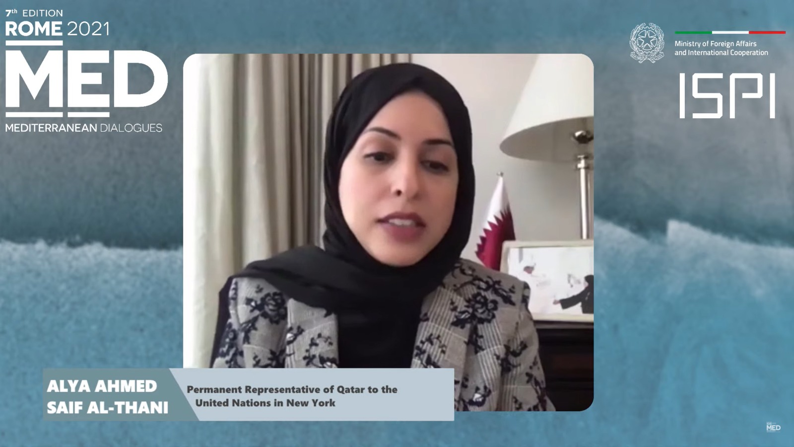 المندوب الدائم لدولة قطر تشارك باجتماع افتراضي حول حماية الأطفال وإعلان المدارس الآمنة