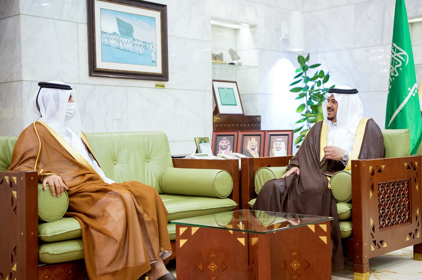 Acting Governor Of Riyadh Meets Qatari Ambassador 8745