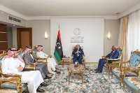 رئيس المجلس الأعلى لدولة ليبيا يستقبل سفير دولة قطر