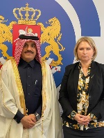 وزيرة الاقتصاد والتنمية المستدامة بجورجيا تجتمع مع سفير دولة قطر 