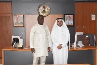 وزير الدولة بوزارة الميزانية والتخطيط القومي النيجيرية يجتمع مع القائم بالإعمال القطري