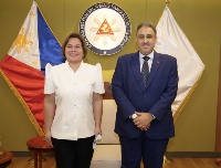 Vice President of Philippines Meets Ambassador of Qatar