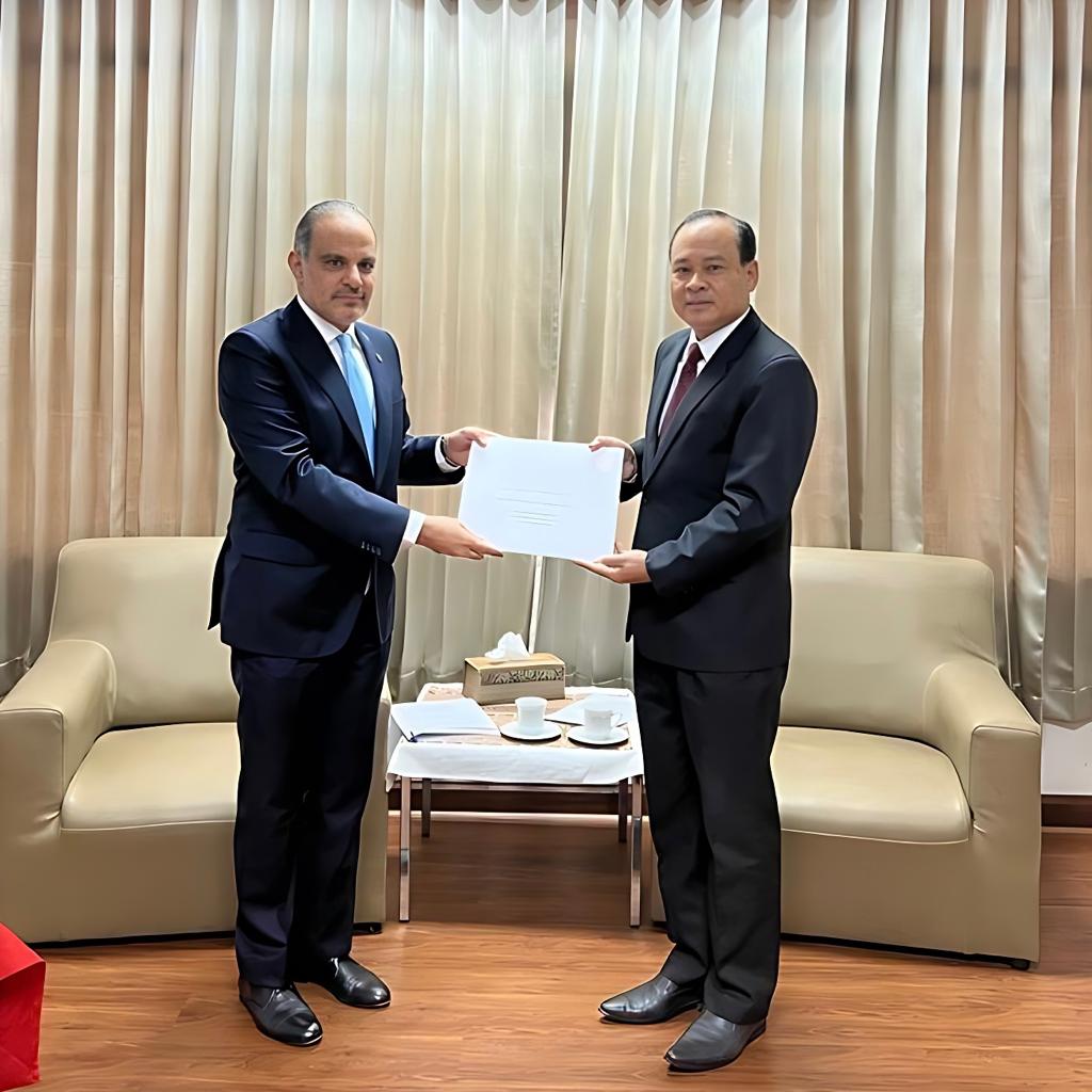 Foreign Ministry of Laos Receives Copy of Credentials of Qatar's Ambassador