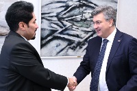 Croatian Prime Minister Meets Ambassador of Qatar