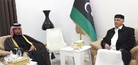 Libyan Speaker of House of Representatives Meets Qatar's Ambassador