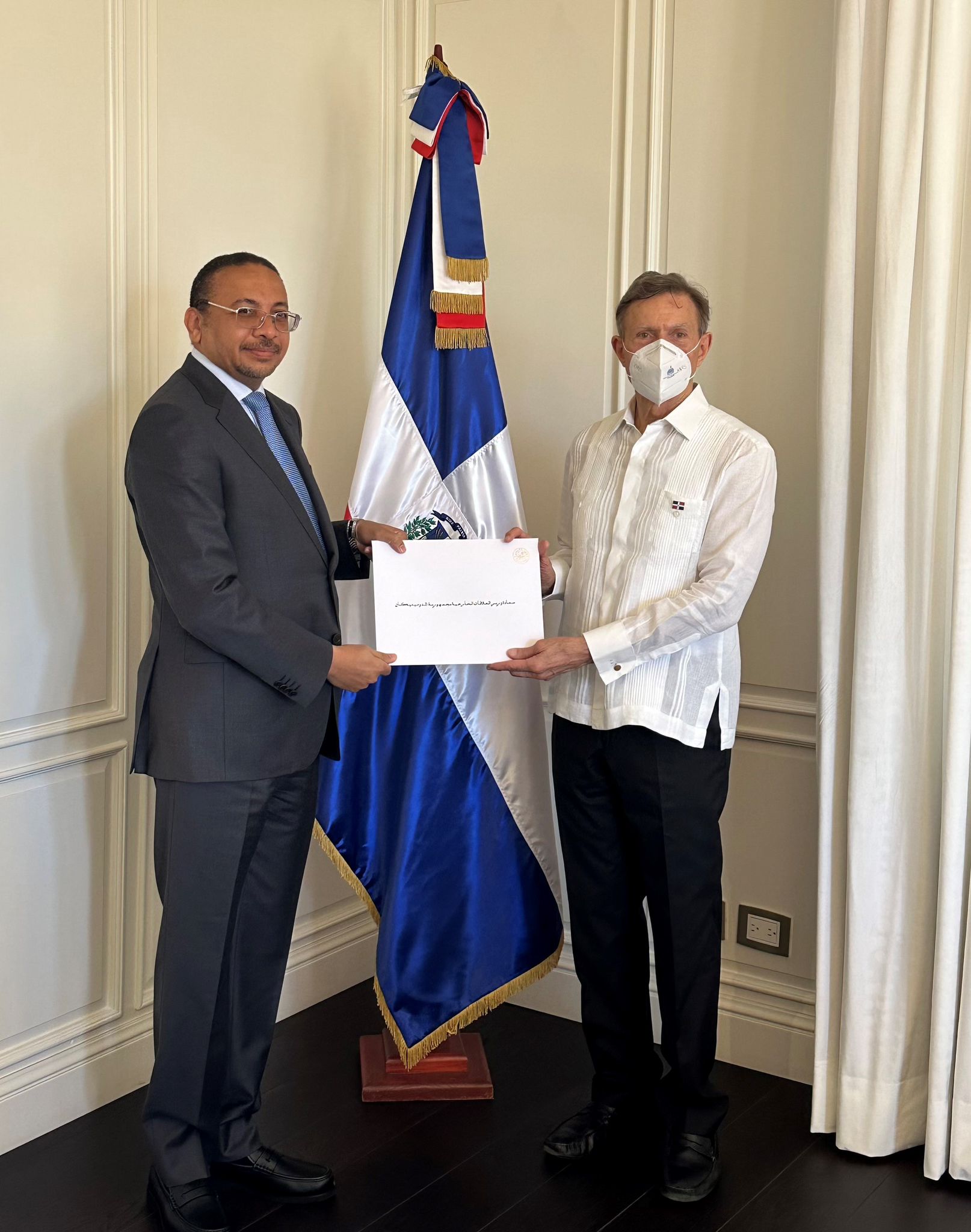 Minister for Foreign Affairs of the Dominican Republic Receives Copy of Credentials of Qatar's Ambassador
