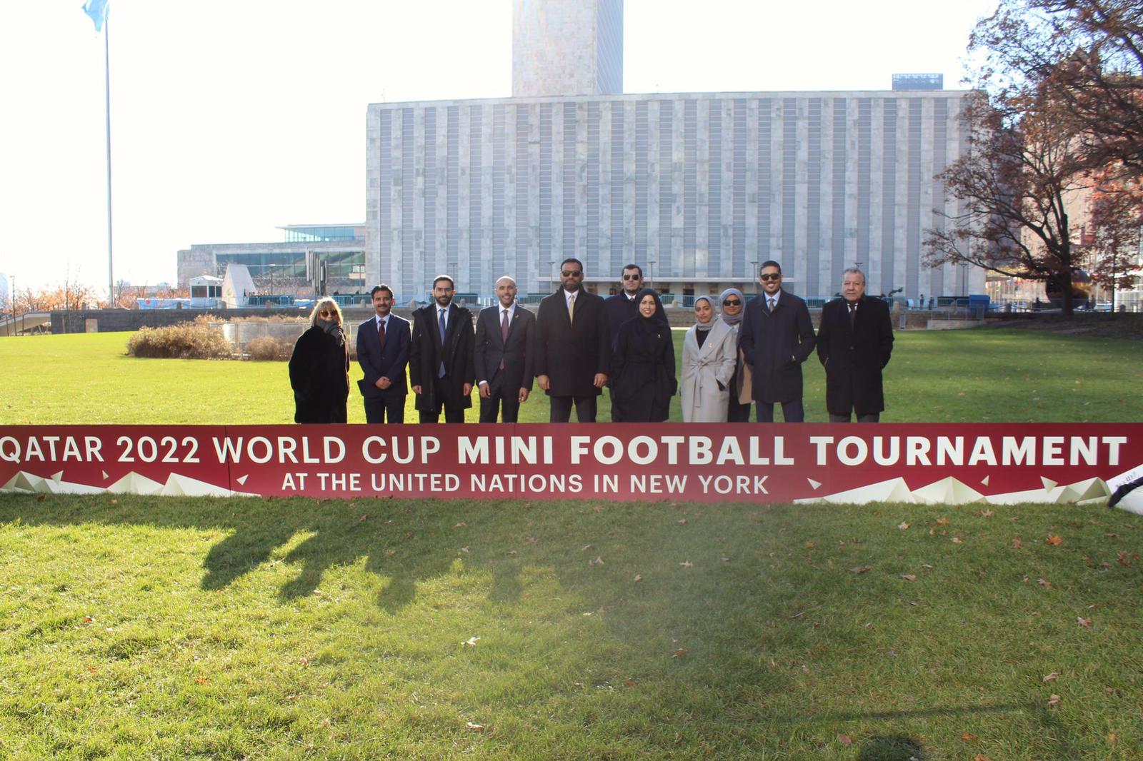 Permanent Delegation of Qatar in New York Organizes Football Matches at UN Headquarters to Celebrate World Cup