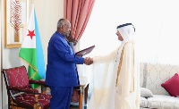 رئيس جمهورية جيبوتي يتسلم أوراق اعتماد سفير دولة قطر