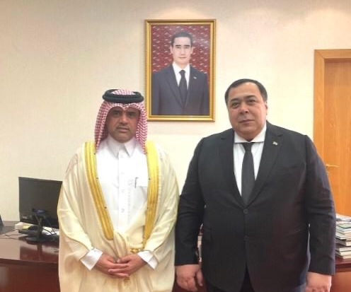 نائب وزير خارجية تركمانستان يجتمع مع سفير دولة قطر
