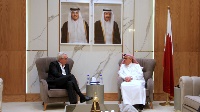 Chairman of Qatar's Gaza Reconstruction Committee Meets Special Coordinator for Middle East Peace Process