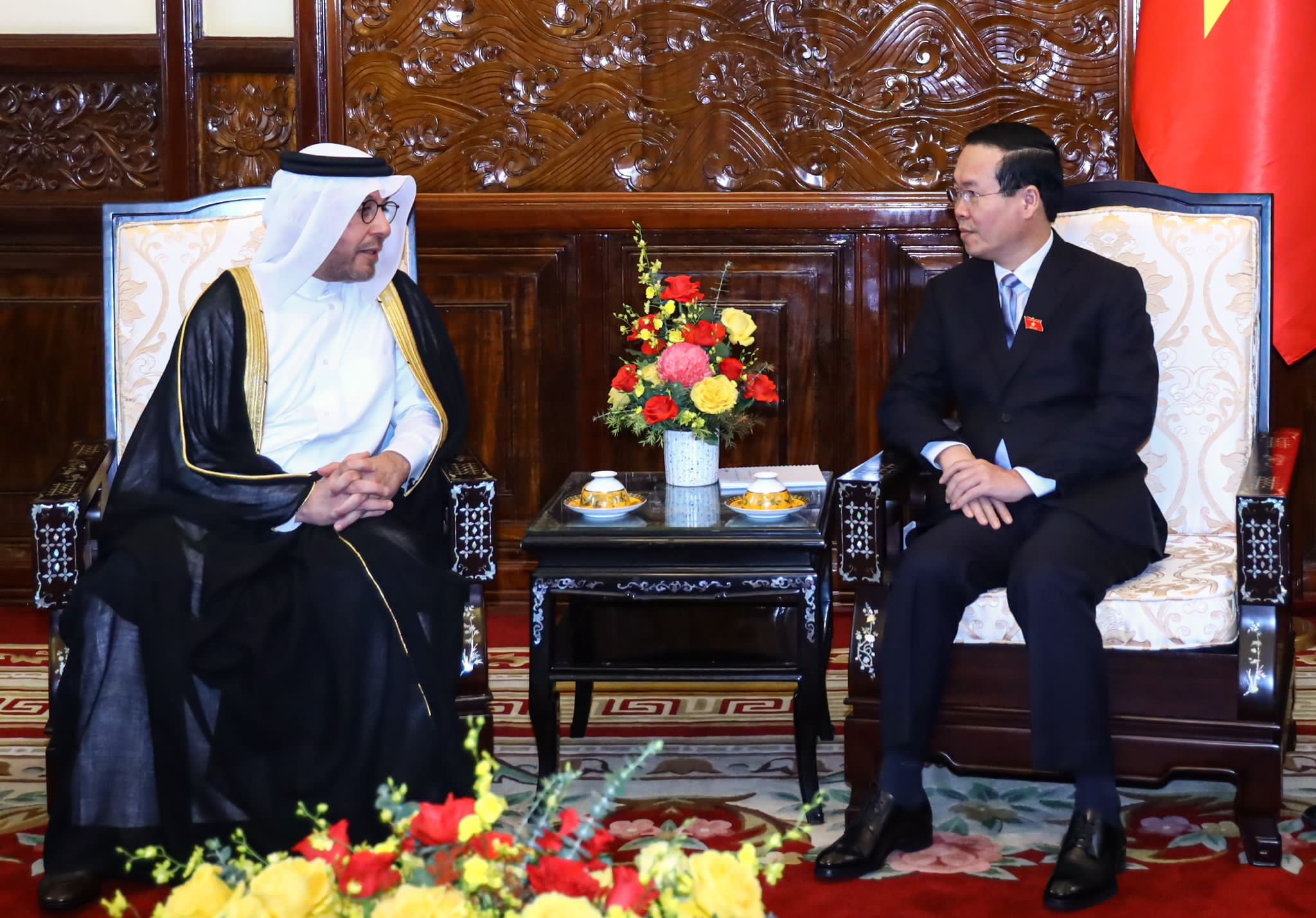 President of the Socialist Republic of Vietnam Receives Credentials of Qatar's Ambassador