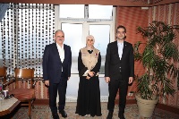 وزير الدولة للتعاون الدولي تجتمع مع نائبي وزيري الخارجية والداخلية التركيين