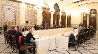 Qatar's Ambassador Participates in Meeting of Lebanese Caretaker Prime Minister with Ambassadors of Donor Countries to Discuss UNRWA Situation