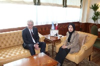 Qatar's Permanent Representative to UN Meets UN Special Coordinator for the Middle East Peace Process