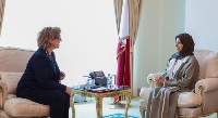 وزير الدولة للتعاون الدولي تجتمع مع سفيرة كندا