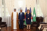 رئيس جمهورية سيشل يتسلم أوراق اعتماد سفير دولة قطر
