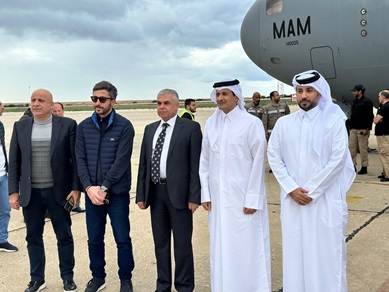 Qatari Aircraft Carrying Aid in Support of Lebanese People Arrives in Beirut