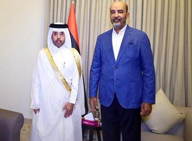 Vice President of Libyan Presidential Council Meets Qatar's Ambassador