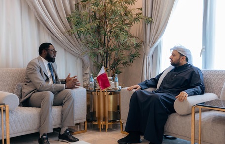 وزير الدولة بوزارة الخارجية يجتمع مع الممثل الخاص للاتحاد الأفريقي لمنطقة مالي والساحل