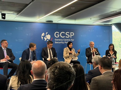 المندوب الدائم لدولة قطر لدى مكتب الأمم المتحدة بجنيف تشارك في حدث حول الدبلوماسية والأمن