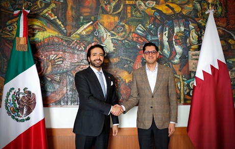 Mexican Secretary of Foreign Affairs Meets Qatari Ambassador