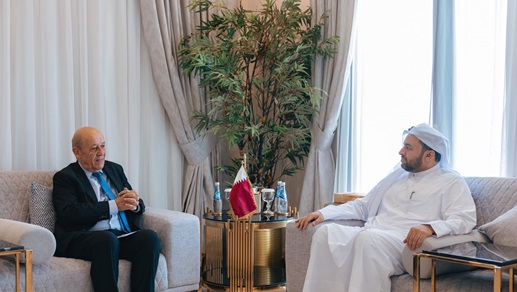 ‏وزير الدولة بوزارة الخارجية يجتمع مع مبعوث الرئيس الفرنسي للبنان