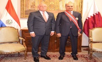 Paraguay's President Awards Qatari Ambassador National Order of Merit.