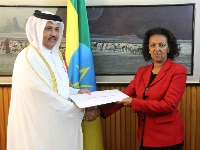 الخارجية الإثيوبية تتسلم نسخة من أوراق اعتماد سفير دولة قطر