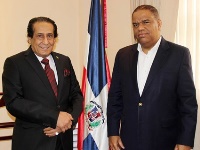 وزير الرياضة والترفيه بجمهورية الدومينيكان يستقبل سفير دولة قطر