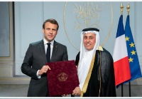President of France Receives Credentials of Qatar's Ambassador