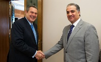 Greek Defense Minister Meets Qatari Ambassador