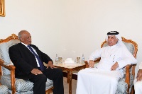 وزير الدولة للشؤون الخارجية يجتمع مع وكيل وزارة الخارجية السوداني
