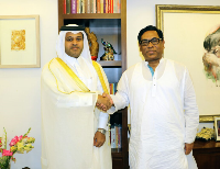 وزير الدولة لشؤون الطاقة البنغلاديشي يجتمع مع سفير قطر 